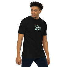 Load image into Gallery viewer, Men’s premium heavyweight tee - Subtle Light Green Pandeau