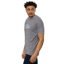 Load image into Gallery viewer, Men’s premium heavyweight tee - Subtle Light Green Pandeau
