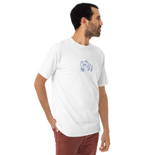 Load image into Gallery viewer, Men’s premium heavyweight tee - Subtle Light Blue Pandeau