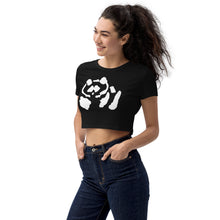 Load image into Gallery viewer, Organic Crop Top - White Pandeau