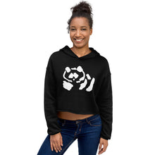Load image into Gallery viewer, Crop Hoodie - White Pandeau