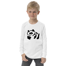 Load image into Gallery viewer, Youth long sleeve tee - Black Pandeau