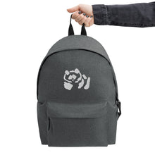 Load image into Gallery viewer, Embroidered Backpack - White Pandeau
