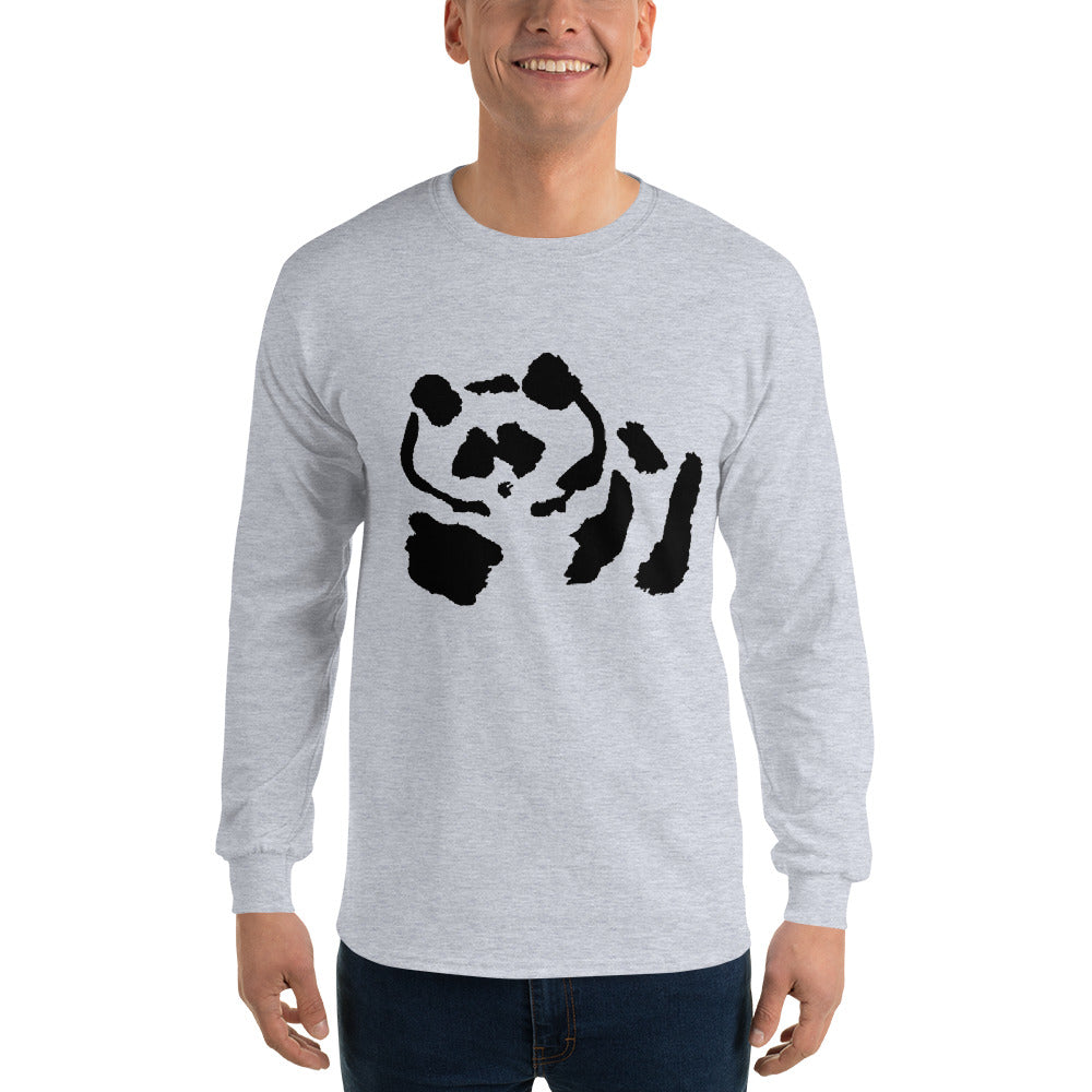 Men’s Long Sleeve Shirt - Black Pandeau