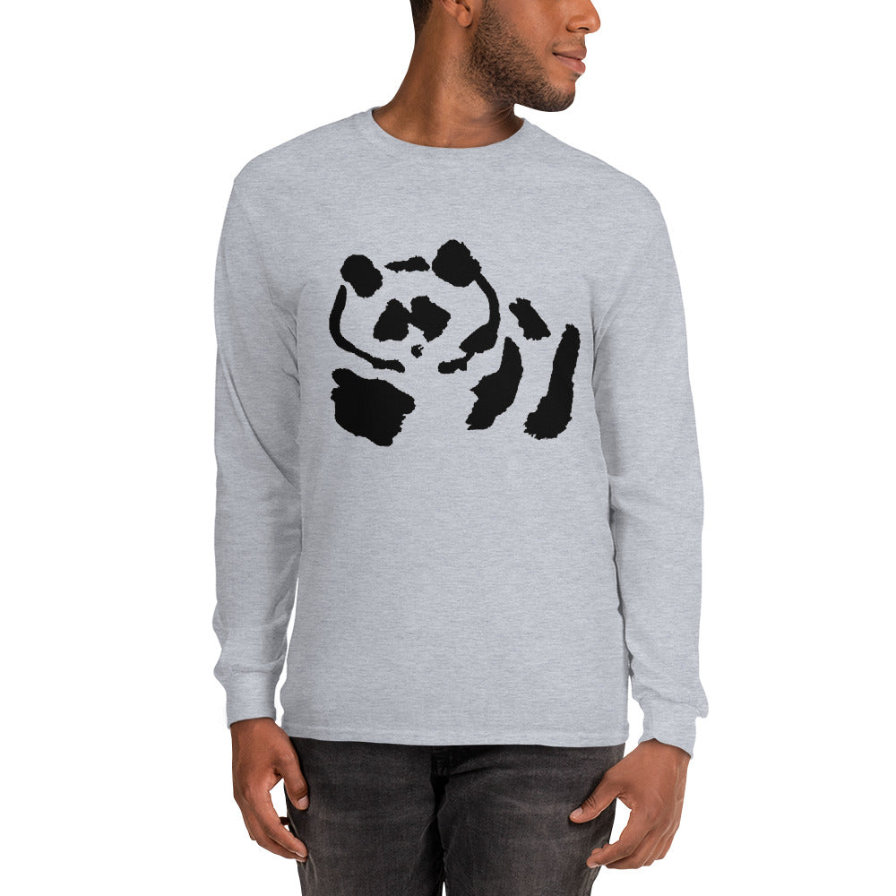 Men’s Long Sleeve Shirt - Black Pandeau