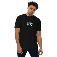 Load image into Gallery viewer, Men’s premium heavyweight tee - Subtle Light Green Pandeau
