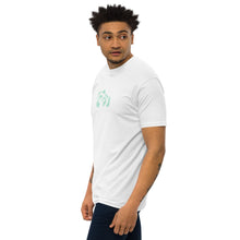 Load image into Gallery viewer, Men’s premium heavyweight tee - Subtle Light Green Pandeau
