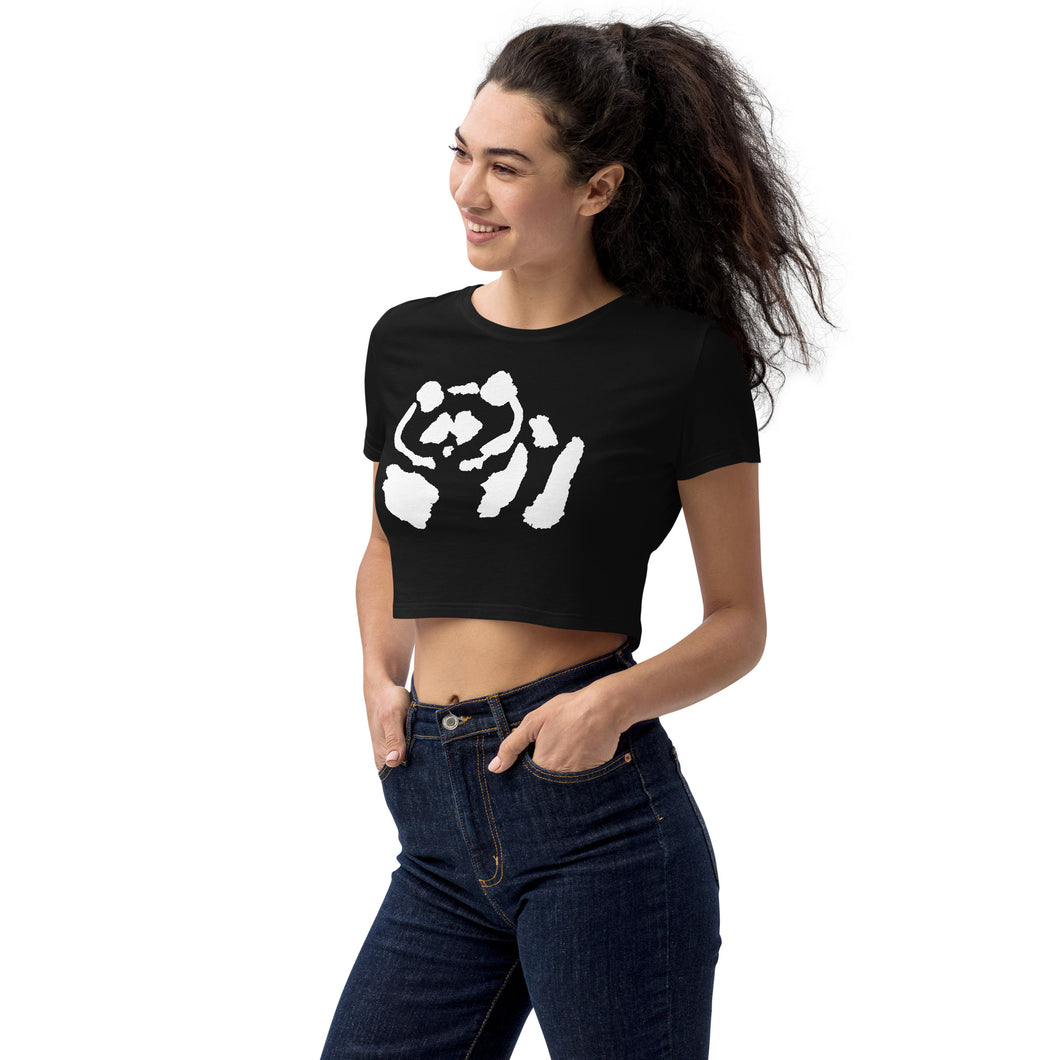Organic Crop Top - White Pandeau