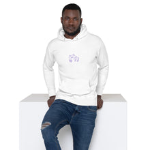 Load image into Gallery viewer, Unisex Hoodie - Small Violet Pandeau
