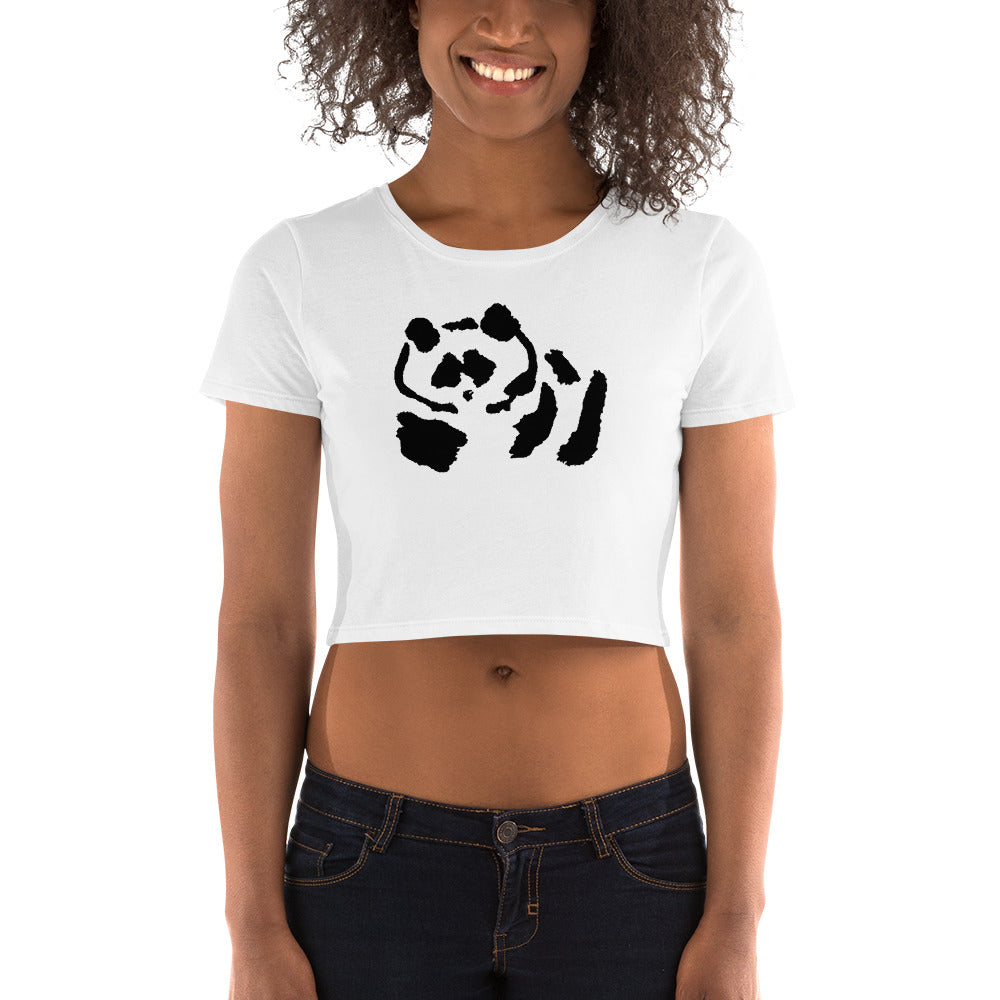 Women’s Crop Tee - Black Pandeau