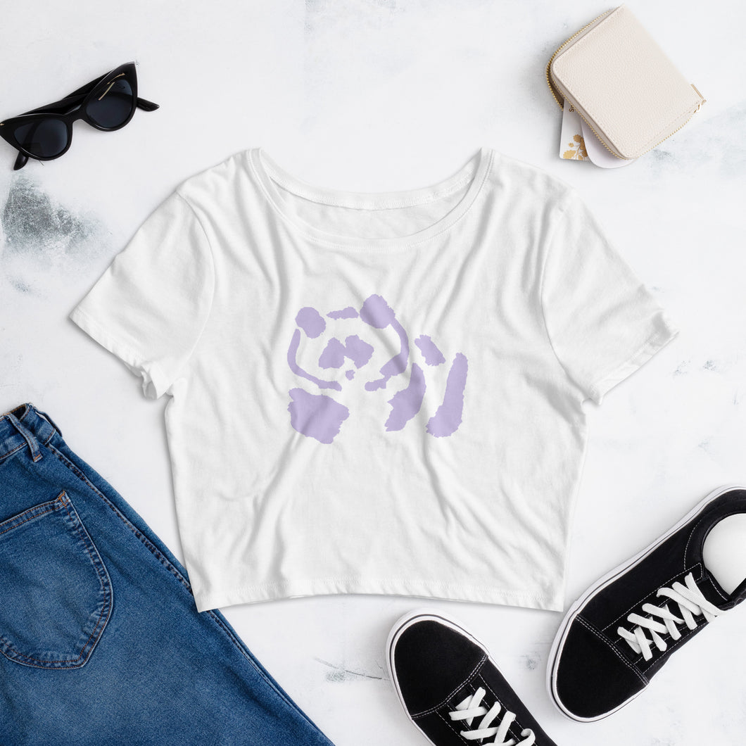 Women’s Crop Tee - Purple Pandeau