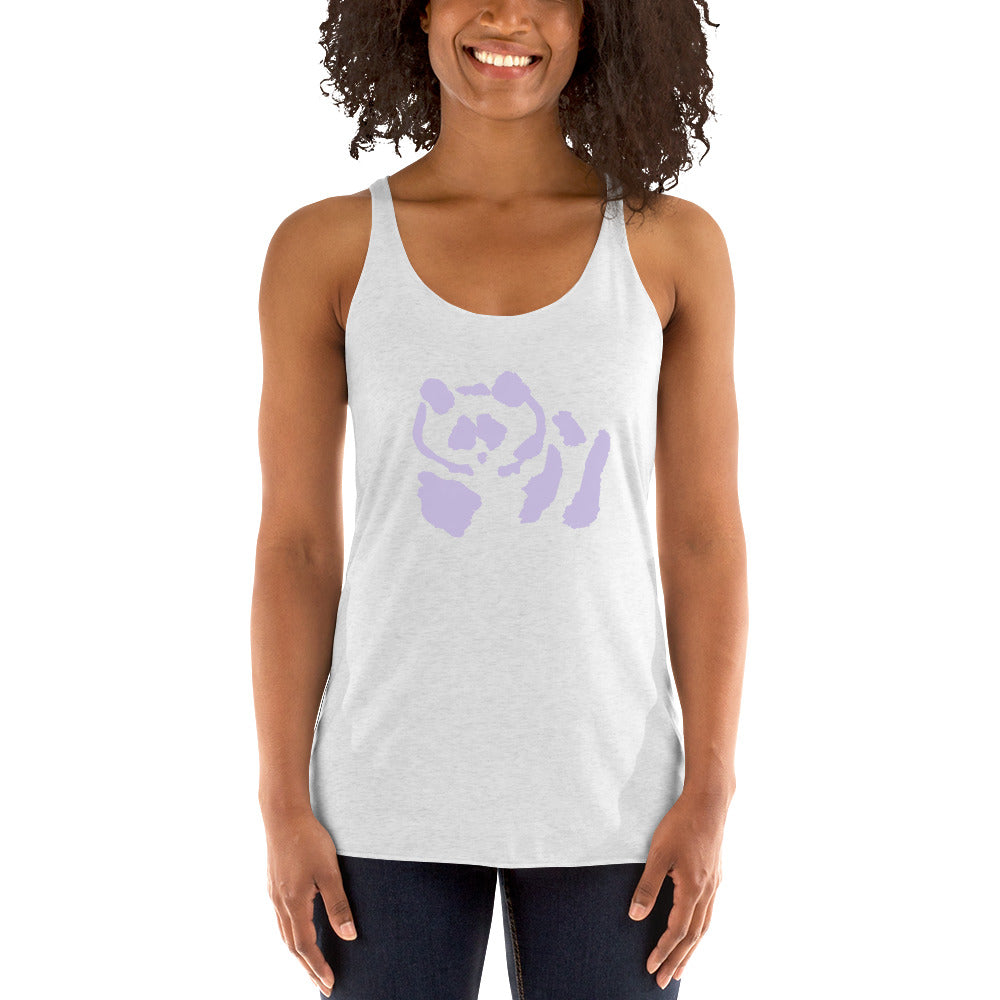 Women's Racerback Tank - Purple Pandeau