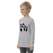 Load image into Gallery viewer, Youth long sleeve tee - Black Pandeau
